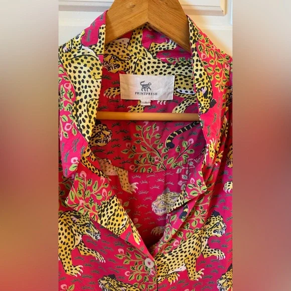 Printfresh Bagheera Satin Wildest Dreams PJ set - Picture 4 of 8